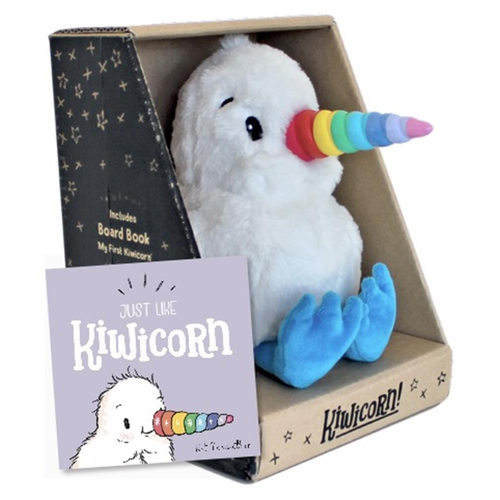 Kiwicorn Plush Toy with Board Book