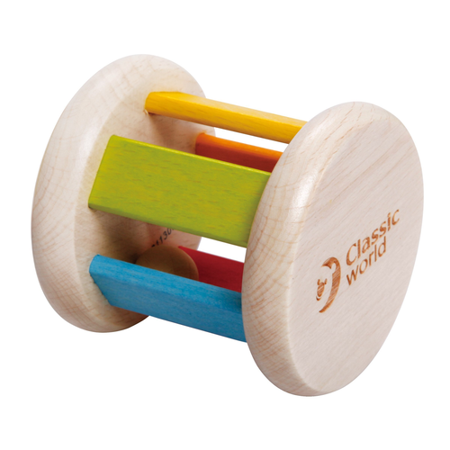 Wooden Roller Rattle