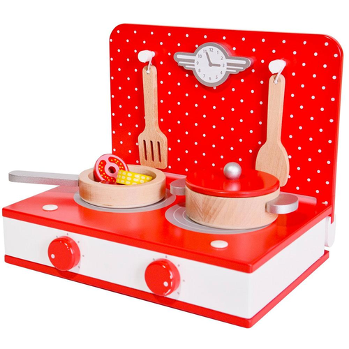 Retro Tabletop Kitchen Wooden ToysPretend Play Craniums Books