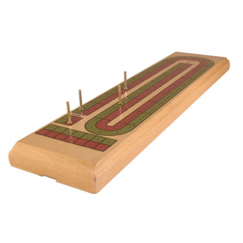 Cribbage Board 2 track coloured