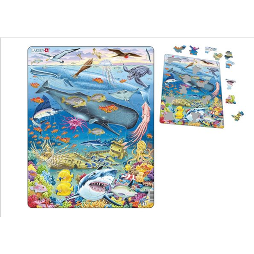 Pacific Ocean Wildlife Frame Tray Puzzle