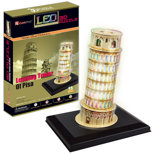 3D LED Pisa Tower Puzzle
