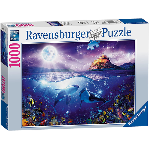 Whales in the Moonlight Puzzle 1000pc