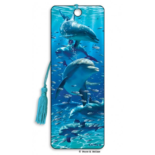 Dolphins 3D Bookmark