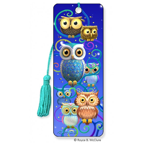 Night Owls 3D Bookmark