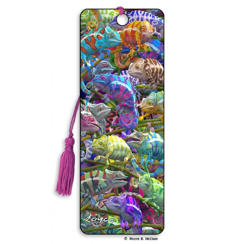 Chameleon 3D Bookmark