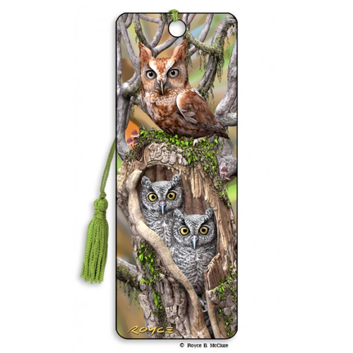 Owls 3D Bookmark