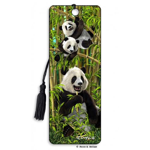 Pandas 3D Bookmark