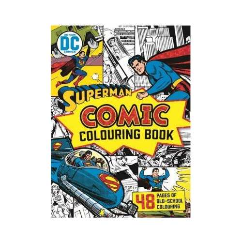 Superman Comic colouring book. DC Comics.