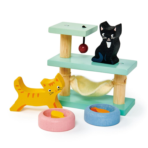 Wooden Cat Set