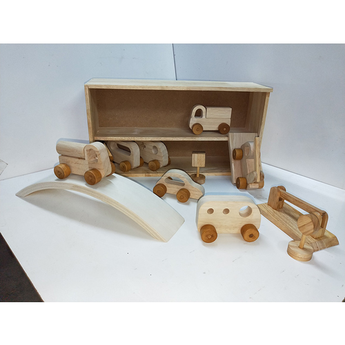 Wooden Vehicle Play set