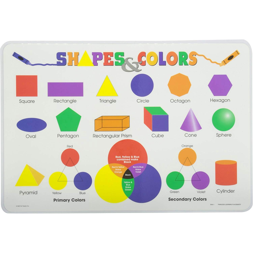 Learning Placemat - Shapes and Colours