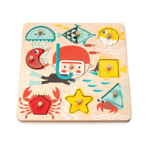 Underwater Shapes Wooden Puzzle