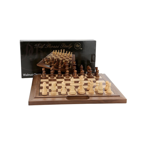 Dal Rossi Chess Set Walnut 40cm