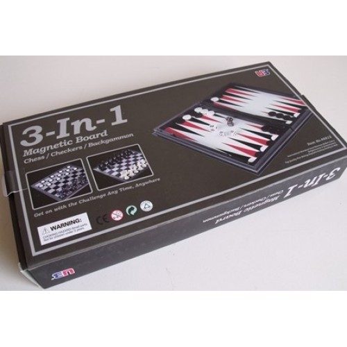Magnetic 3 in 1 (Chess, Ceckers, Backgammon) 12.5'