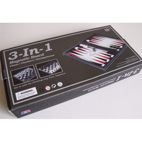 Dal Rossi Magnetic 3 in 1 (Chess, Checkers, Backgammon) 12.5'