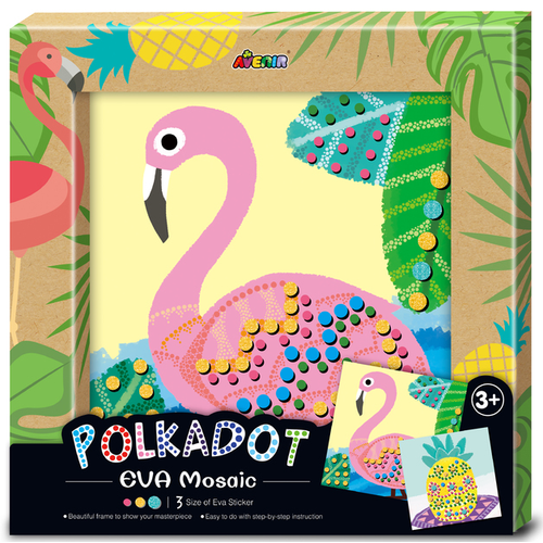 Photo Frame - EVA Mosaic Kit Flamingo