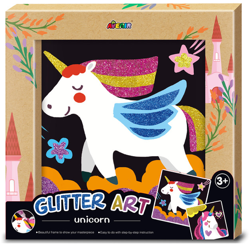 Photo Frame - Glitter Art Kit Unicorn