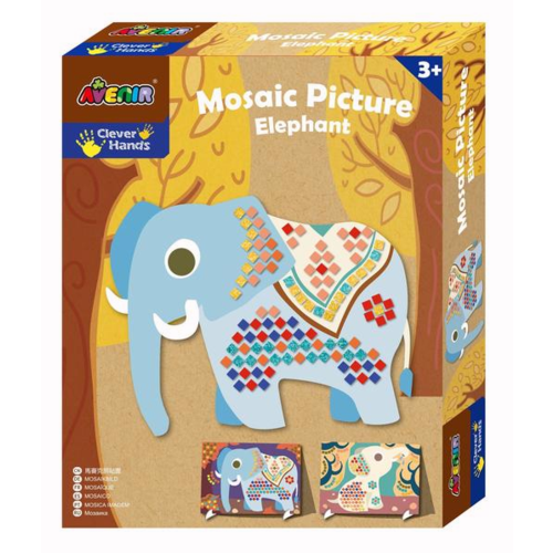 Mosaic Picture Kit  Elephants