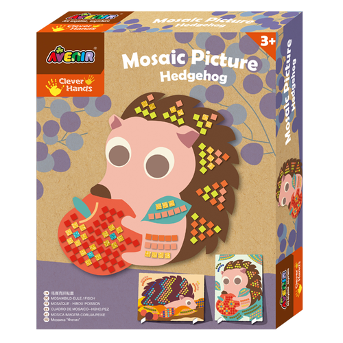Mosaic Picture Kit Hedgehogs