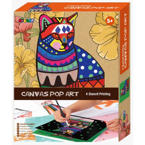 Canvas Pop Art Cat