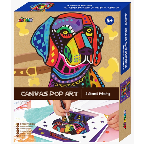 Canvas Pop Art Kit Dog