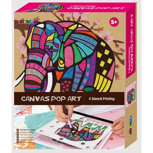 Canvas Pop Art Kit Elephant