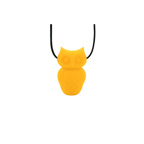 Owl Pendant - Canary Yellow