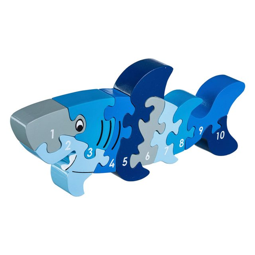 1-10 Wooden Puzzle - Shark