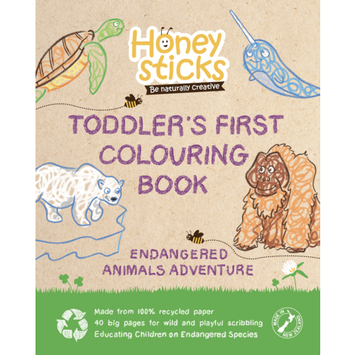 Toddlers First Colouring Book - An Endangered Animals Adventure