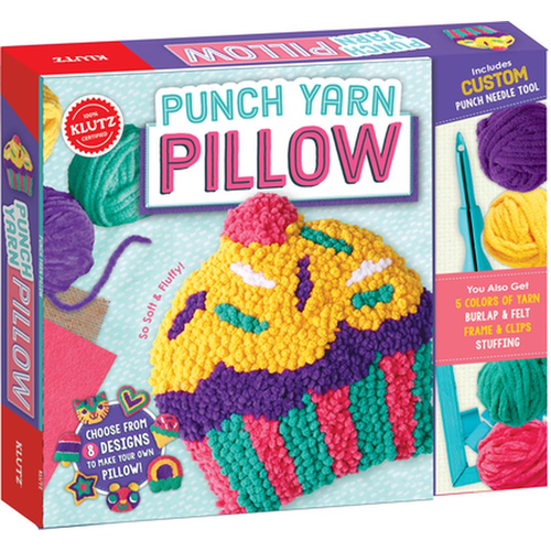Klutz Punch Yarn Pillow