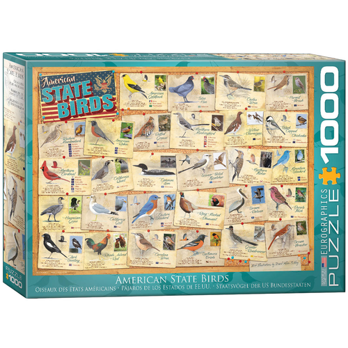 Puzzle Sibley - American State Birds 1000pc