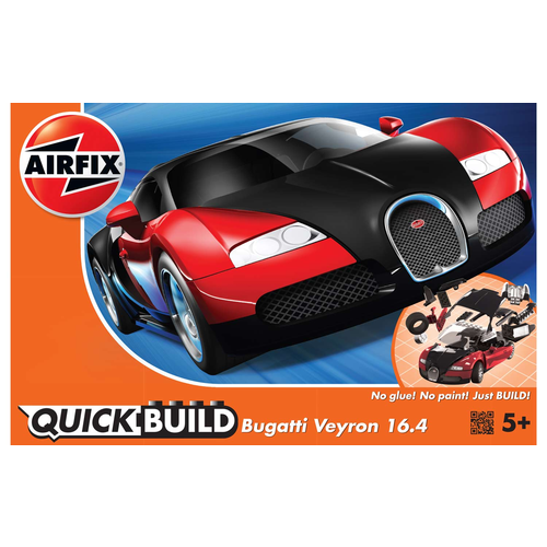 Quickbuild Bugatti Veyron Black & red