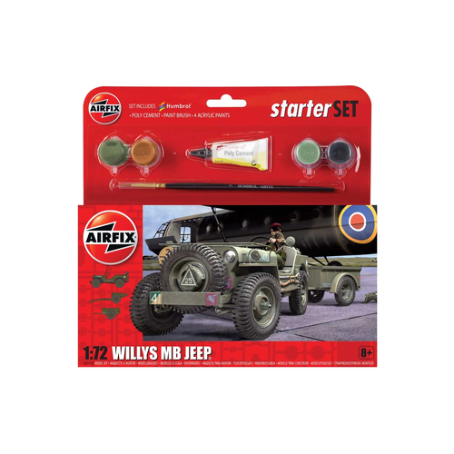 Starter Set 1/72 Willys MB Jeep