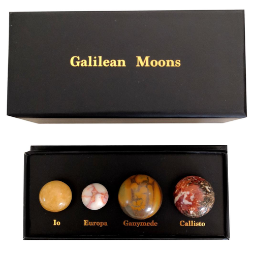 Galilean Moons of Jupiter tumbled Stones