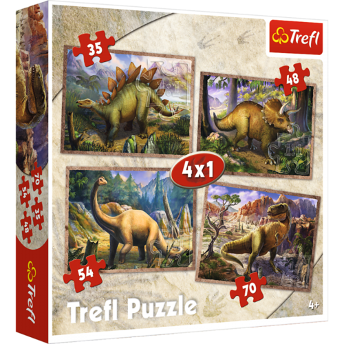 Trefl 4in1 Dinosaurs Puzzle