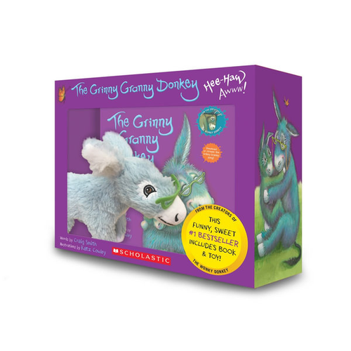 The Grinny Granny Donkey Box Set with Plush