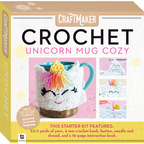 Craftmaker Crochet Unicorn Mug Cozy