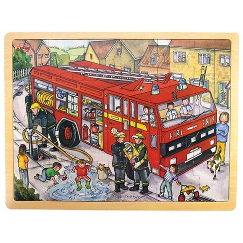24 Piece Tray Puzzle - Fire Engine