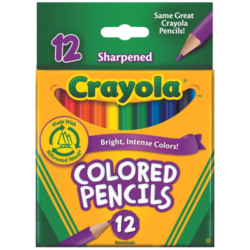 Crayola Coloured Pencils Half-Size 12pk