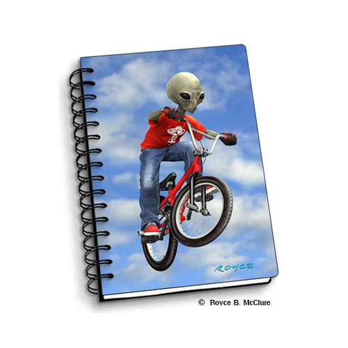Notebook 3D Grey vs Green BMX