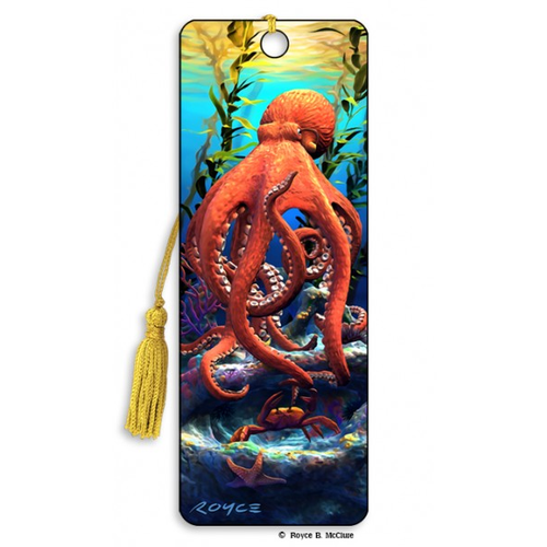 Big Bad Octopus 3D Bookmark