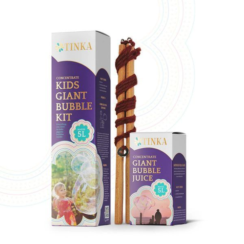 Giant Bubble Kit with Kids Wand and Concentrate